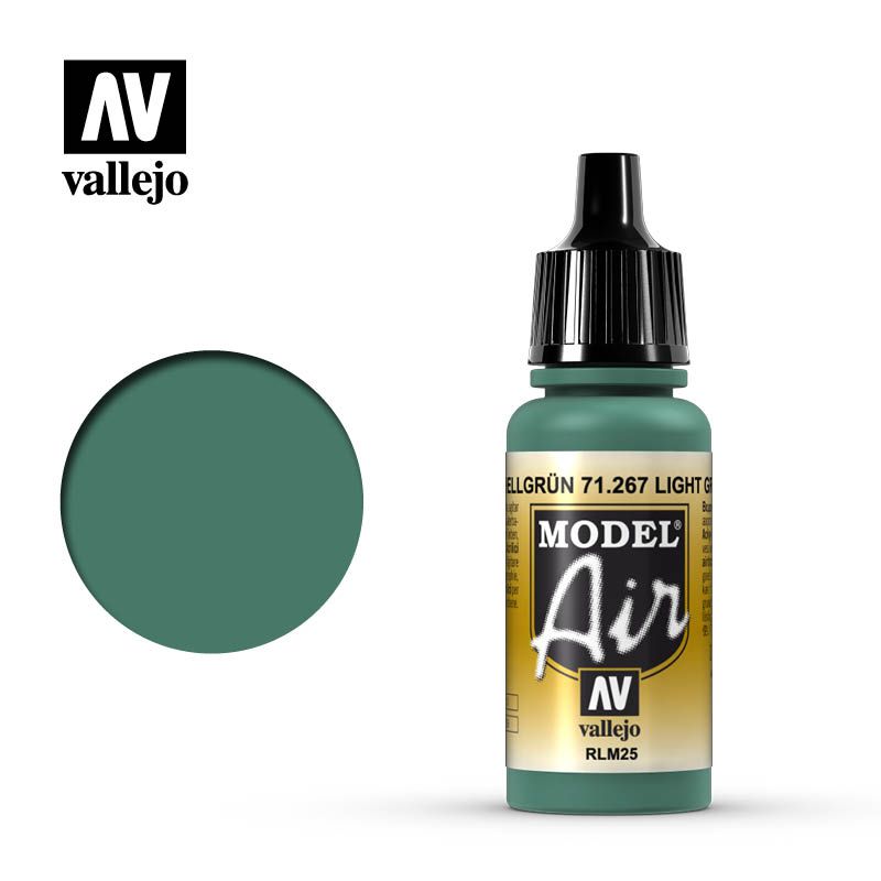Vallejo Model Air - Light Green Rlm25 17ml Acrylic Paint (AV71267)
