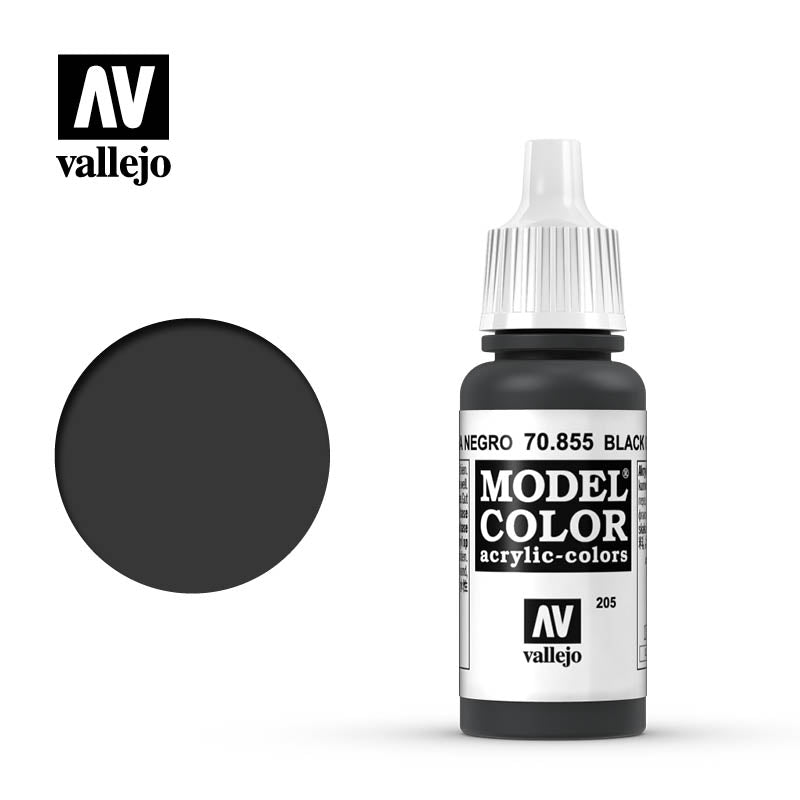 Vallejo Model Colour - Black Glaze 17ml Acrylic Paint (AV70855)