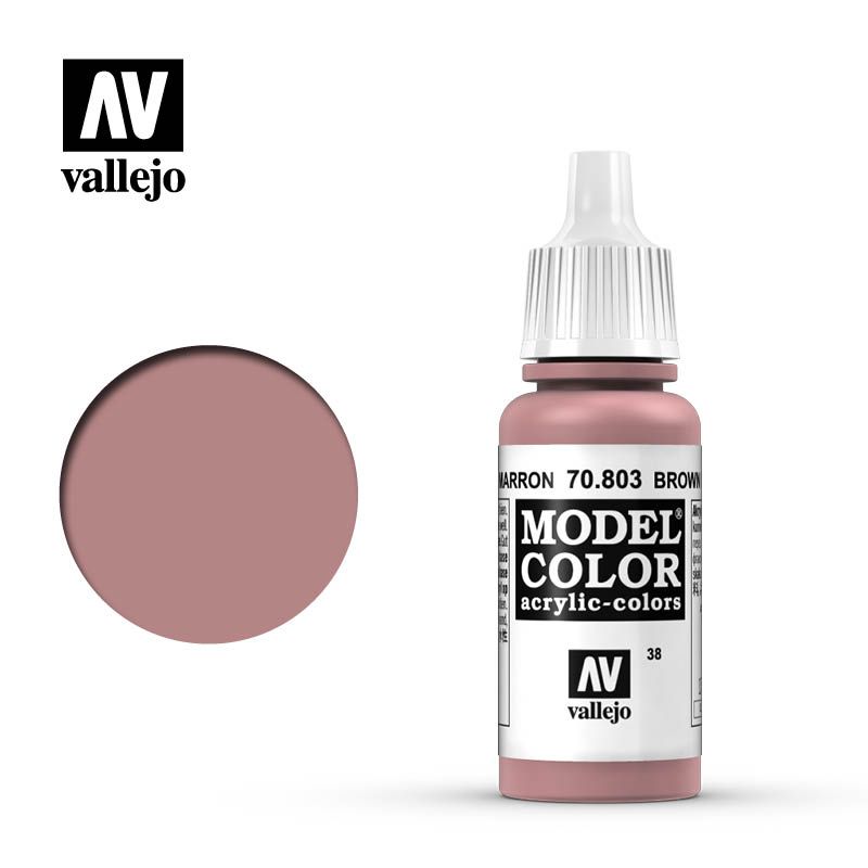 Vallejo Model Colour - Brown Rose 17ml Acrylic Paint (AV70803)