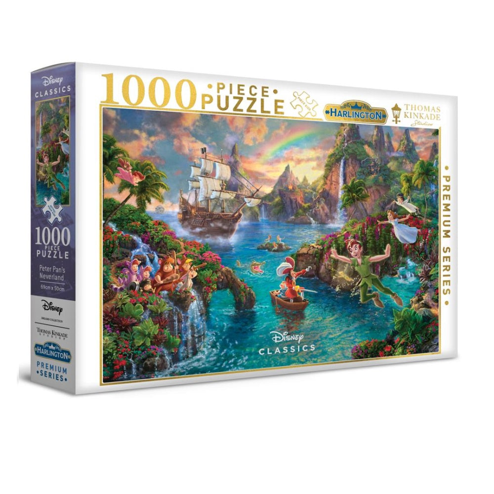 Harlington Thomas Kinkade Peter Pans Neverland 1000 Piece Jigsaw