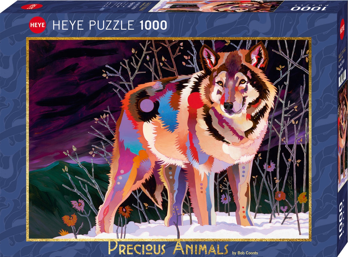 Heye Precious Animals Night Wolf 1000 Piece Jigsaw