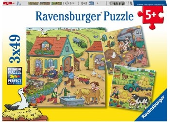 Ravensburger - On the Farm - 3x49 Piece Jigsaw