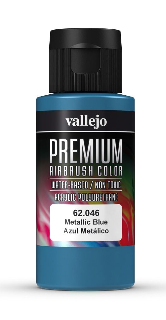 Vallejo Premium Colour - Metallic Blue 60ml Acrylic Paint (AV62046)