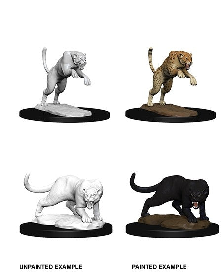 Dungeons &amp; Dragons - Nolzurs Marvelous Unpainted Miniatures Panther &amp; Leopard