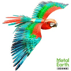 Metal Earth ICONX- Parrot Jubilee Macaw