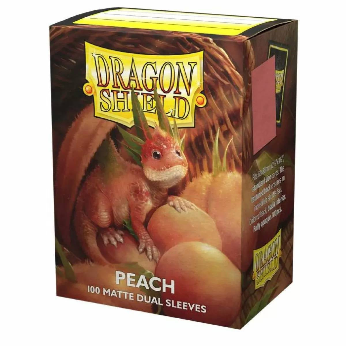 Dragon Shield - Sleeves Standard Size Dual Matte Peach Pip (100)