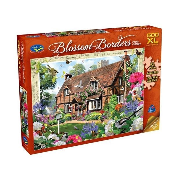 Peony Cottage Blossom Borders 500 Piece Jigsaw Xl Jigsaw - Holdson