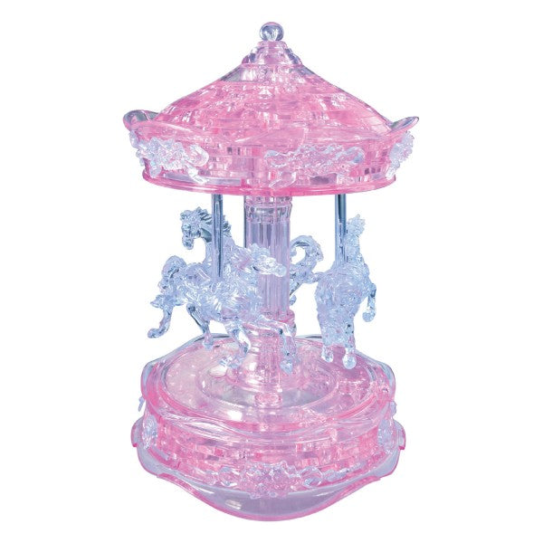 3D Crystal: Pink Carousel