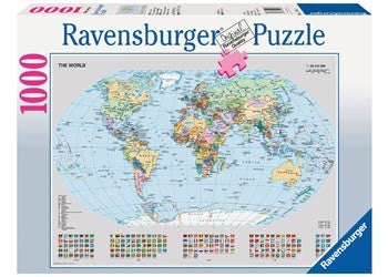 Ravensburger Political World Map - 1000 Piece Jigsaw