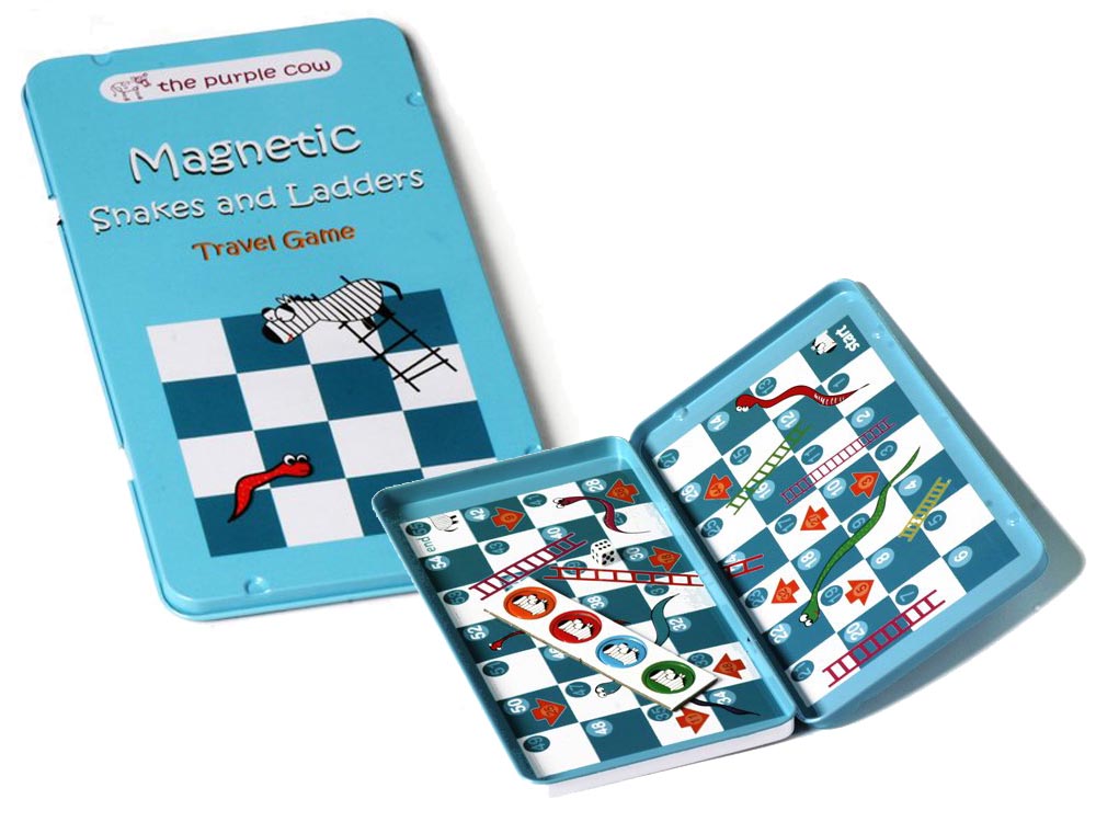 Magnetic Games Tins - Magnetic Snakes and Ladders