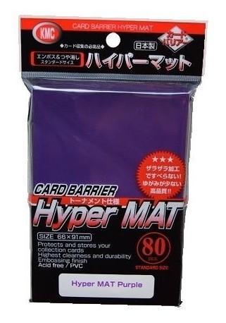Kmc Sleeves Hyper Mat Purple (80 Pack) Standard Size - Good Games