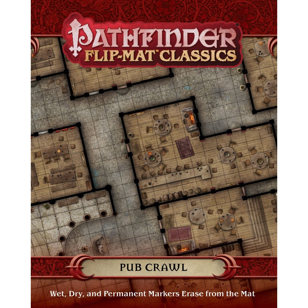 Pathfinder Accessories Pathfinder Flip Mat Classics Pub Crawl (Preorder)