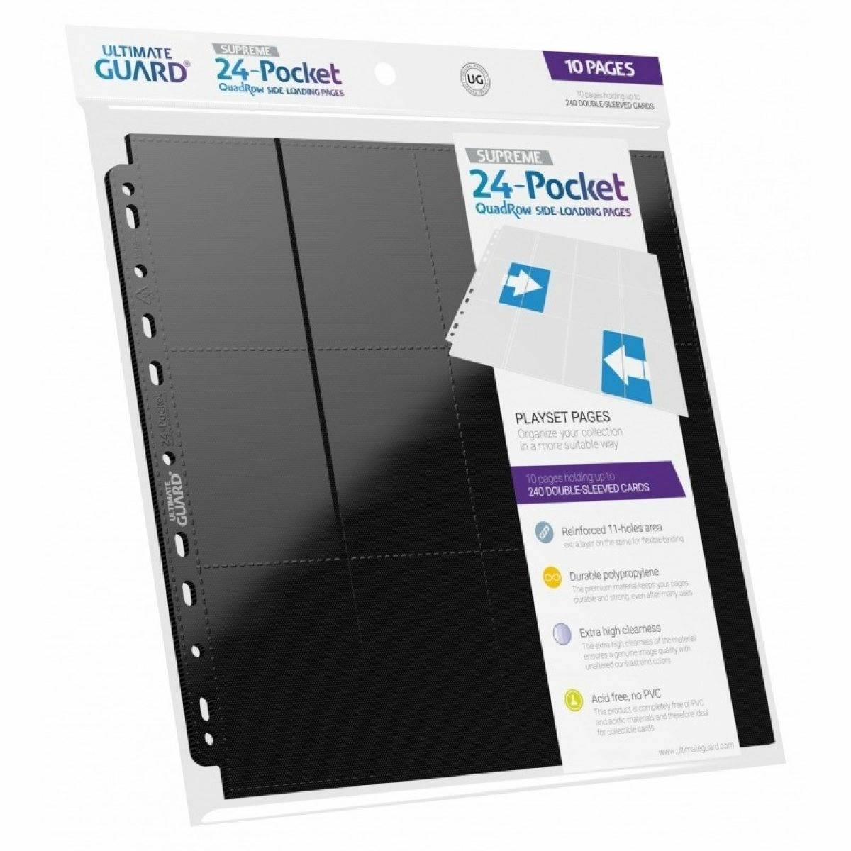 Ultimate Guard Folder 24 Pocket QuadRow Side-Loading Pages (10)