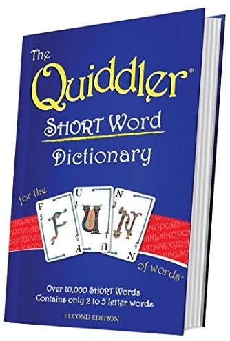 The Quiddler Short Word Dictionary