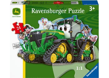 Ravensburger John Deere Tractor Shaped Puzzle 24 Piece Jigsaw