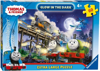 Ravensburger -Thomas the Tank Engine Glow in the Dark Extra Large Puzzle 60 Piece Jigsaw