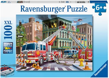 Ravensburger Fire Truck Rescue - 100 Piece XXL Jigsaw