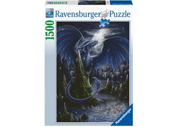 Ravensburger - The Black and Blue Dragon 1500 Piece Jigsaw