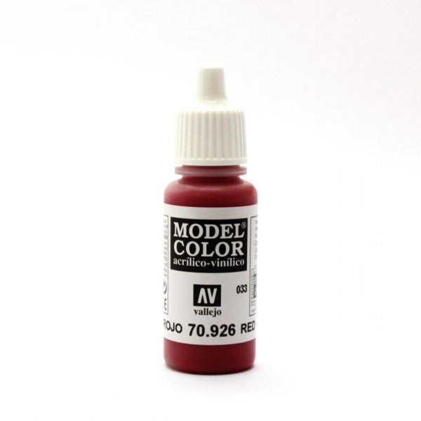 Vallejo Model Colour - Red 17ml Acrylic Paint (AV70926)