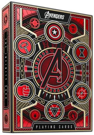 Theory 11 Avengers Red Playing Cards