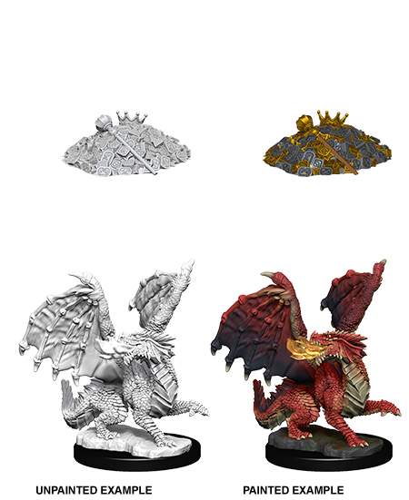 Dungeons &amp; Dragons - Nolzurs Marvelous Unpainted Miniatures Red Dragon Wyrmling