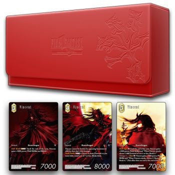 Final Fantasy CG Limited Edition Vincent Red Triple Deck Case