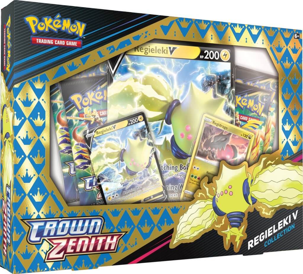 Pokemon TCG: Sword &amp; Shield - Crown Zenith - Regidragoregieleki V Box