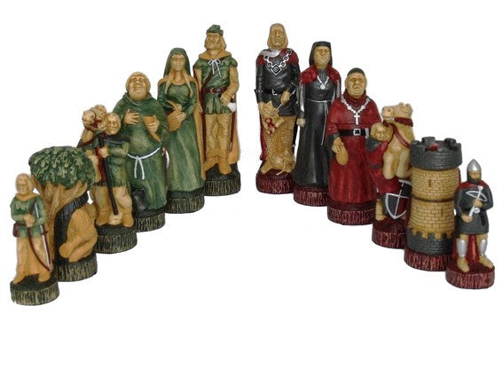 Robin Hood Resin Chess Pieces Dal Rossi