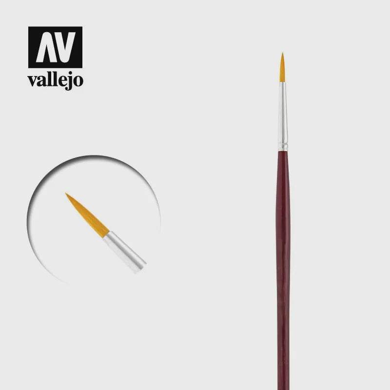 Vallejo Brushes Round Synthetic Brush N0. 3/0