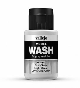 Vallejo Model Wash - Light Grey 35ml Acrylic Paint (AV76515)