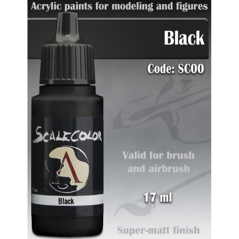 Scale 75 - Scalecolor Black (17 ml) SC-00 Acrylic Paint