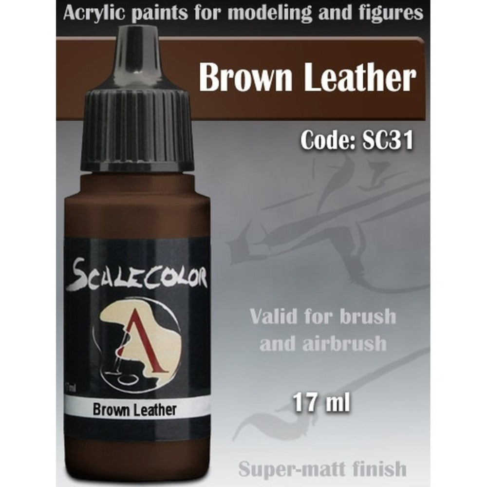 Scale 75 - Scalecolor Brown Leather (17 ml) SC-31 Acrylic Paint