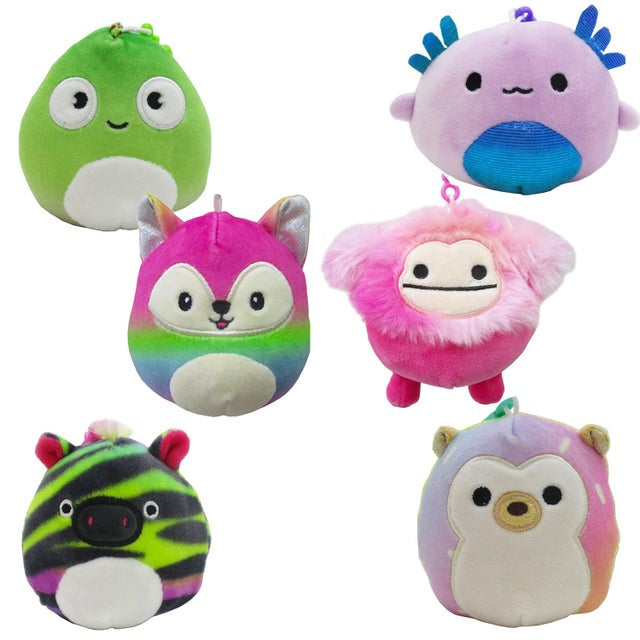 Squishmallows 3.5 inch Colourful Crew Clip-Ons Assortment