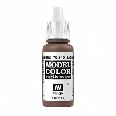 Vallejo Model Colour - Saddle Brown 17ml Acrylic Paint (AV70940)