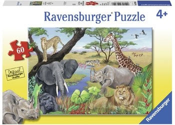 Ravensburger - Safari Animals - 60 Piece Jigsaw