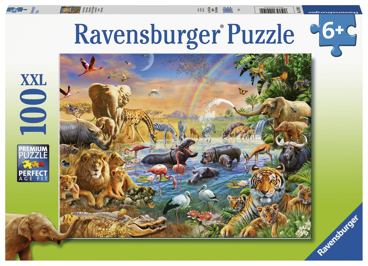 Ravensburger Savannah Jungle Waterhole - 100 Piece Jigsaw