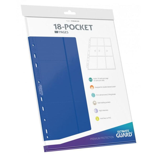 Ultimate Guard 18-Pocket Pages Side-Loading Blue
