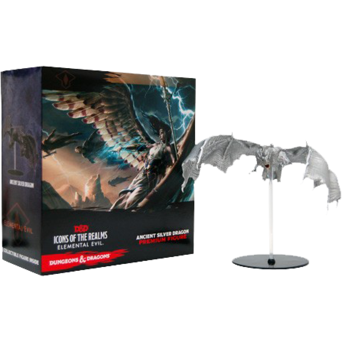 Dungeons and Dragons - Icons Of The Realms Elemental Evil Ancient Silver Dragon Premium Figure