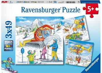 Ravensburger - Lets Go Skiing! - 3x49 Piece Jigsaw