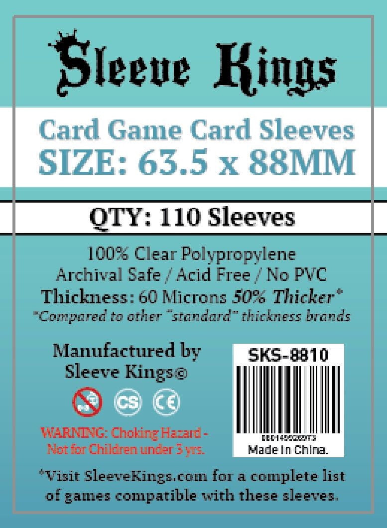Sleeve Kings Board Game Sleeves Card Game 63.5mm x 88mm