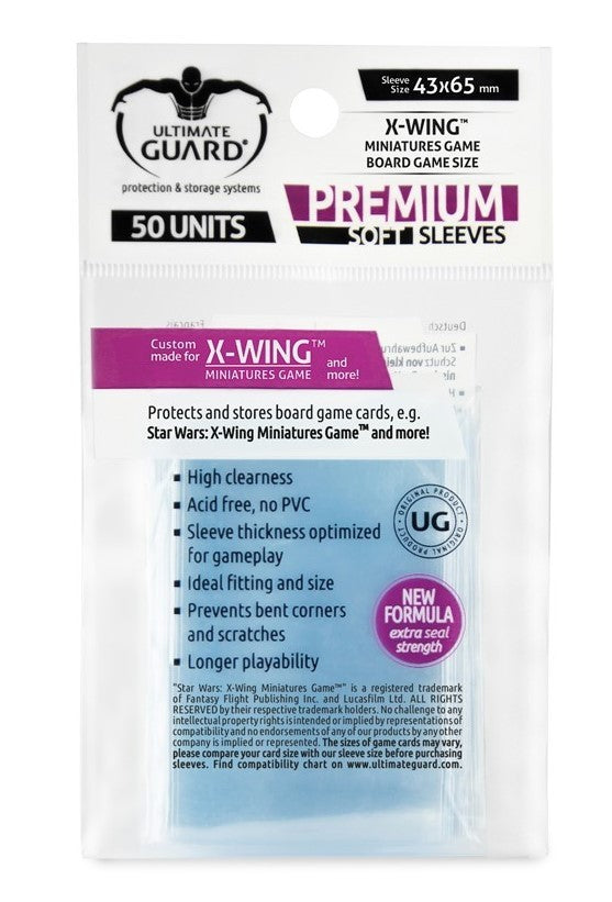 Ultimate Guard Premium Soft Sleeves For X Wing (50)