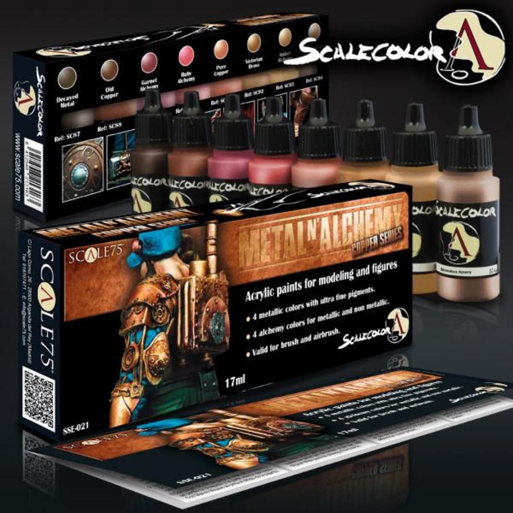 Scale 75 - Scalecolor Metal n Alchemy Copper Series Paint Set (SSE-021)