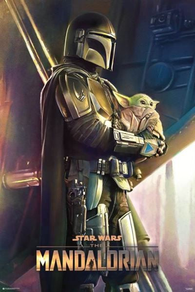 Star Wars: The Mandalorian Holding The Child