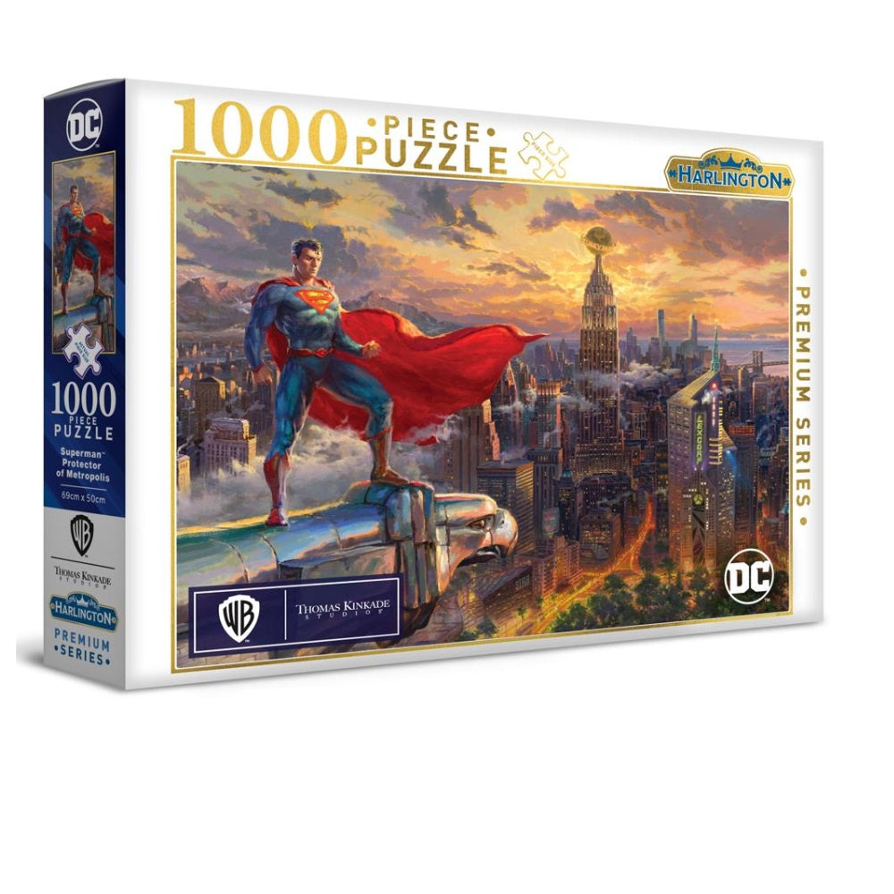 Harlington Thomas Kinkade DC Comics Superman Protector of Metropolis 1000 Piece Jigsaw
