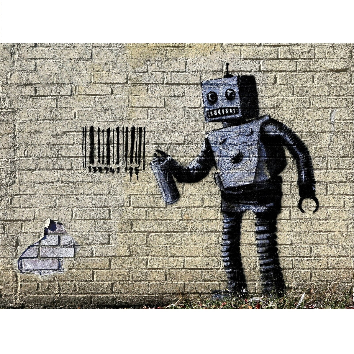 Bansky Urban Art Tagging Robot 1000 Piece Jigsaw