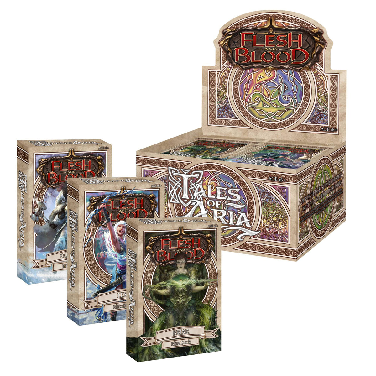 Flesh and Blood TCG - Tales of Aria First Edition Booster Box &amp; Blitz Deck Combo