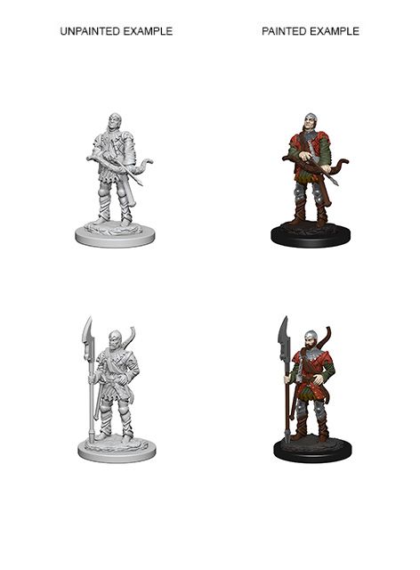 Pathfinder Deep Cuts Unpainted Minis Town Guards