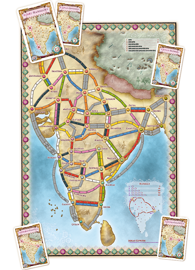 Ticket to Ride Map Collection: Volume 2 India &amp; Switzerland