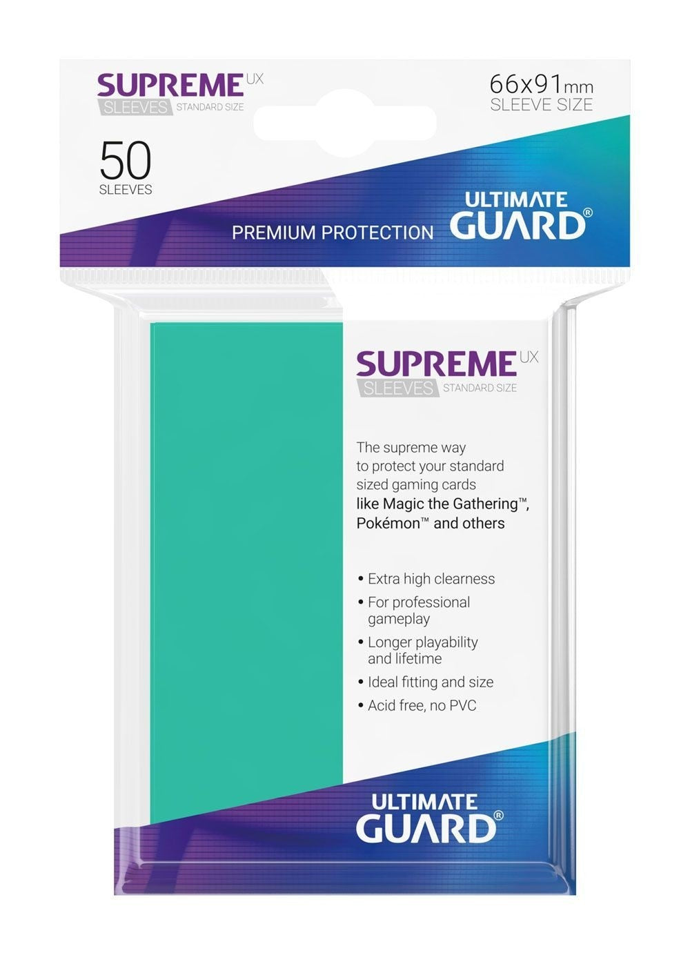 Ultimate Guard - Supreme UX Standard Sleeves Turquoise (50)