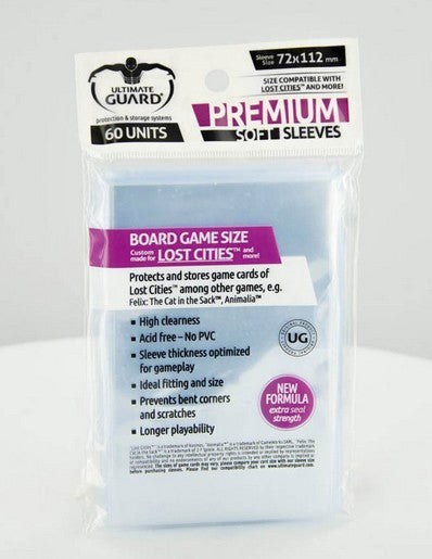 Ultimate Guard Premium Soft Sleeves For Board Game Cards (60)